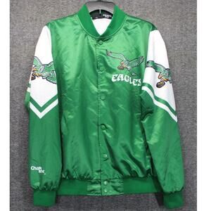 Men's Small Chalk Line Kelly Green Philadelphia Eagles Satin Jacket